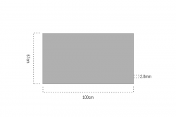 2.8 mm Mavi Renkli Pleksiglas 67x100cm - Thumbnail