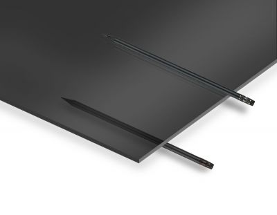  - 2.8 mm Transparan Siyah Pleksiglas 33x50 cm