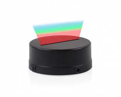 3D Gece Lamba Kaidesi - Siyah - Led Rengi - RGB - Thumbnail