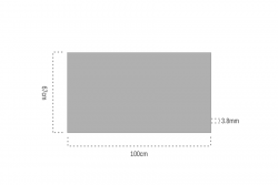 Acrylic Plexiglass Transparent (810 mm x 610 mm) Thickness (3.8 mm) - Thumbnail