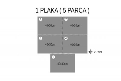Akçaağaç Çift Yüz Boyalı 2.7mm Mdf - 30x40 Cm ( 1 Parça ) - 2