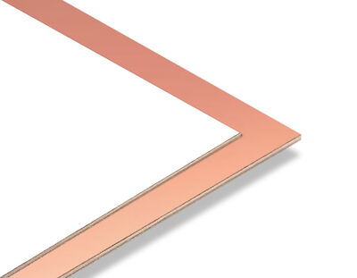  - Bakır Yaldız - Beyaz 2.7mm Mdf - 85x68 cm (1 Parça)