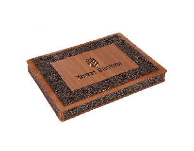 Brode Patterned Faux Leather - Copper - 5