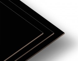 Double Sided Black Colored MDF (850 mm x 700 mm) Thickness (2.7 mm) - Thumbnail