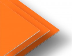 Double Sided Orange Colored MDF (1050 mm x 850 mm) Thickness (2.7 mm) - Thumbnail