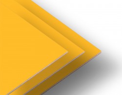 Double Sided Yellow Colored MDF (520 mm x 850 mm) Thickness (2.7 mm) - Thumbnail