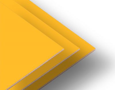 StarWood - Double Sided Yellow Colored MDF (520 mm x 850 mm) Thickness (2.7 mm)