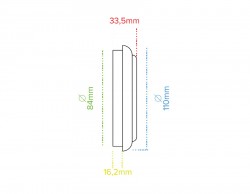 Geçme Saat Çap:110mm Gümüş Pilsiz - (10 LU PAKET) - Thumbnail