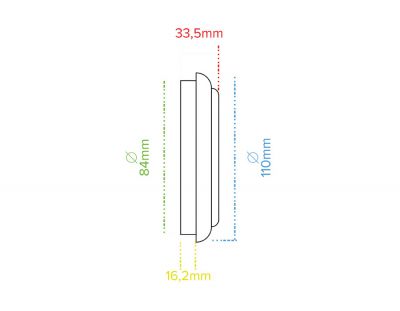 Geçme Saat Çap:110mm Gümüş Pilsiz - (10 LU PAKET) - 2