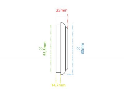 Geçme Saat Çap:80mm Altın Pilsiz - (10 LU PAKET) - 2