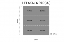 Gediz Tek Yüz Boyalı 2.7mm Mdf - 85x70cm (6 Parça) - Thumbnail