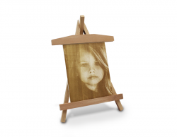 Gift Laser Engraving Wooden Easel 18X28 Cm - Thumbnail