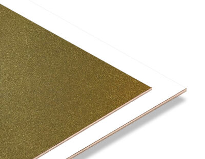  - Gold Simli - Beyaz 2.7mm Mdf - 85x68 cm (1 Parça)