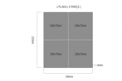 Ham Mdf 4mm 105x70Cm (4 Parça) - Thumbnail