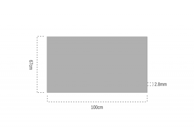 2.8 mm Şeffaf Pleksiglas 67x100 cm - 2