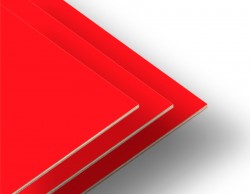 Kırmızı Tek Yüz Boyalı 2.7mm Mdf - 105x85cm (4 Parça) - Thumbnail