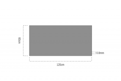 Laser Engraving ABS Double Color Sheet Silver - Brushed - 2