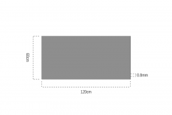 Abs kazıma plakası Satine Gümüş-Siyah Fırcalı Mat 1.6mm - 120x60 Cm - Thumbnail