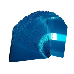 Metal Kartvizit (Lazer & Sublimasyon) Mavi Renk - Thumbnail