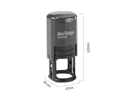 Mobi Stamps Otomatik Kaşe R-30 Siyah Renk - 2