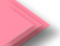 Pembe Tek Yüz Boyalı 2.7mm Mdf - 105x85cm (4 Parça) - Thumbnail