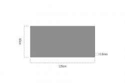 Akrilik Kazıma Plakası Sarı-Siyah Parlak 0.8mm - 120x60 Cm - Thumbnail