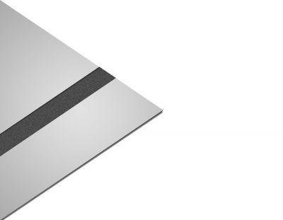  - Abs kazıma plakası Gümüş Ayna - 0.8mm - 120x60cm