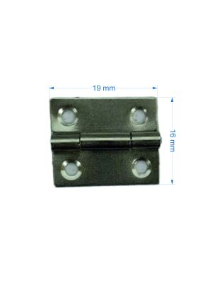 Tavla Menteşesi - Küçük Boy 19mm - Nikel - 2