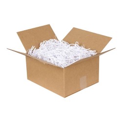 Zikzak Kırpıntı Kağıt Paketleme Dolgu Malzemesi - Beyaz - 1 KG - Thumbnail